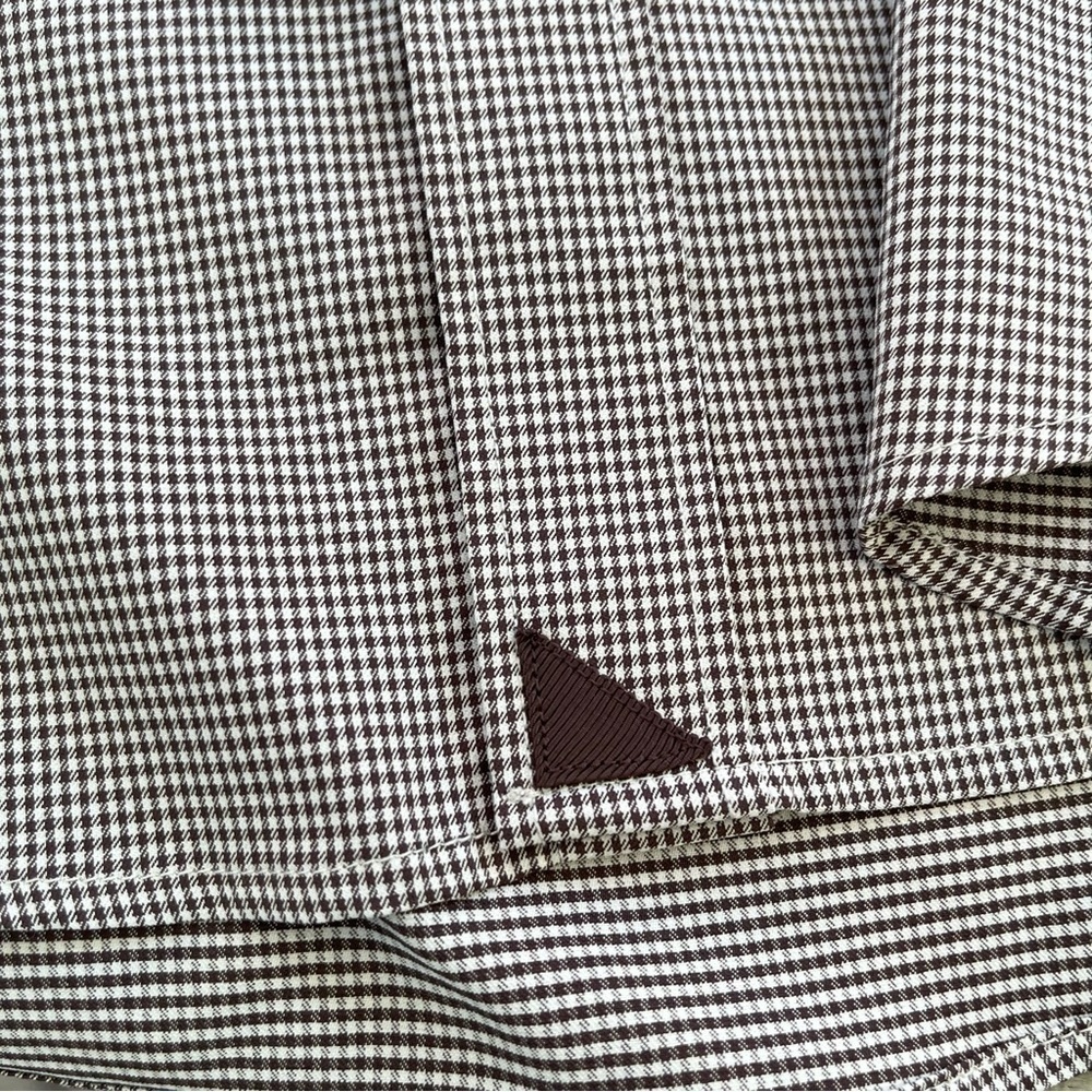 UNTUCKit Men's Taupe Brown Checkered Button Down Shirt Size XXL - Picture 2 of 8